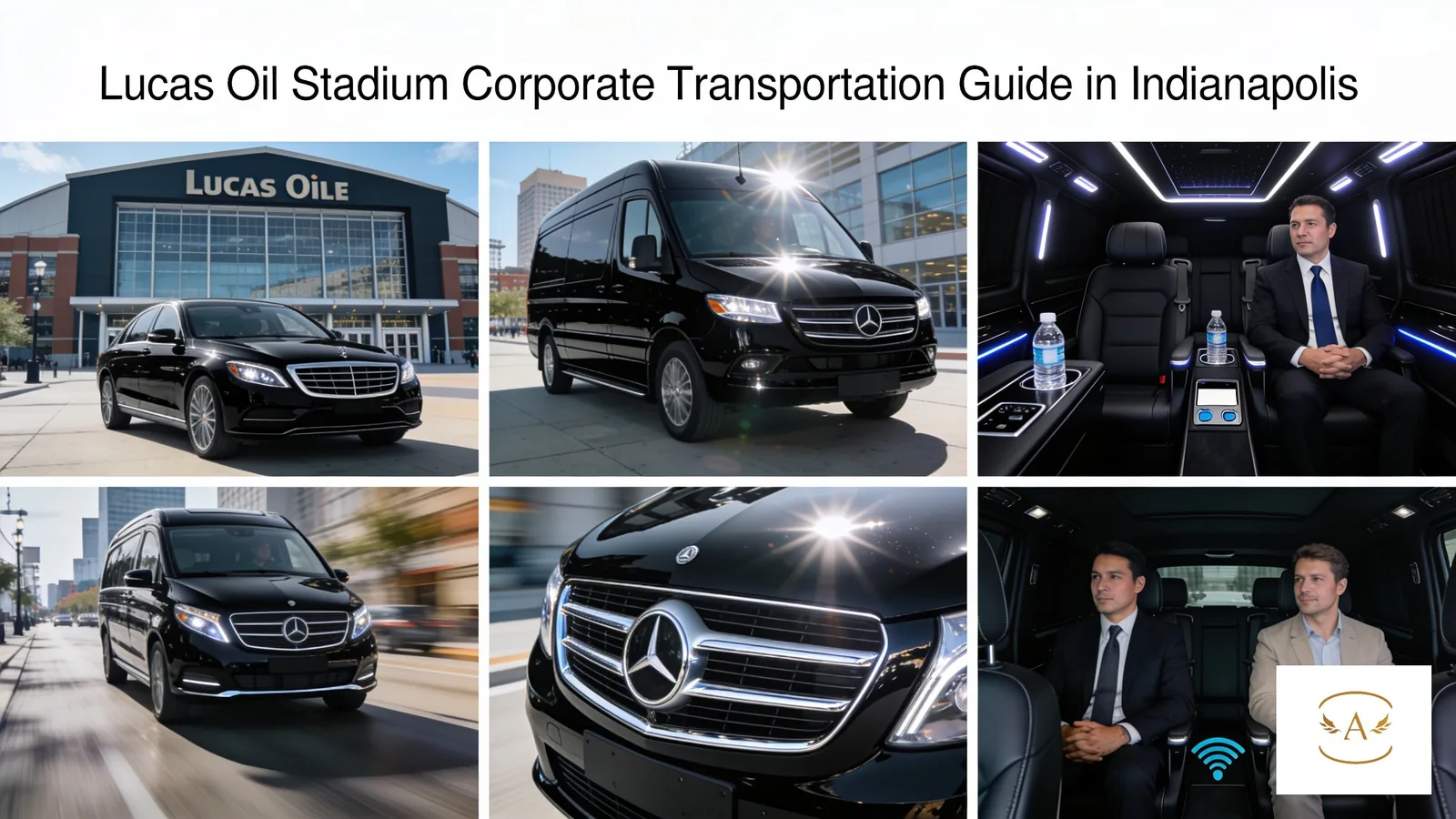 Luxury chauffeur service vehicles and corporate transportation in Indianapolis.